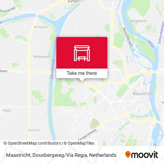 Maastricht, Dousbergweg / Via Regia map