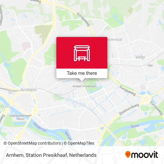 Arnhem, Station Presikhaaf map