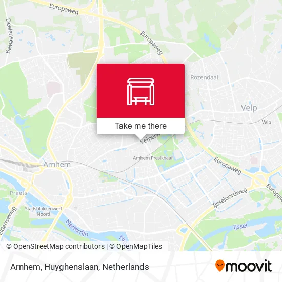 Arnhem, Huyghenslaan map