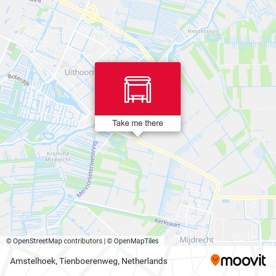 Amstelhoek, Tienboerenweg map