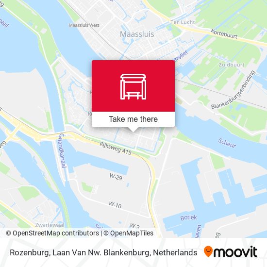 Rozenburg, Laan Van Nw. Blankenburg map