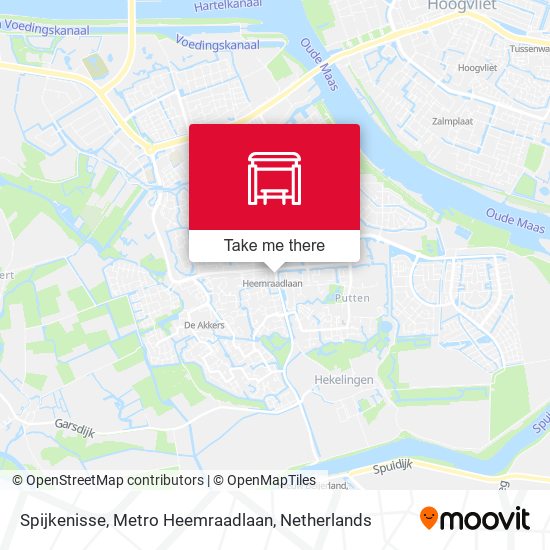 Spijkenisse, Metro Heemraadlaan Karte