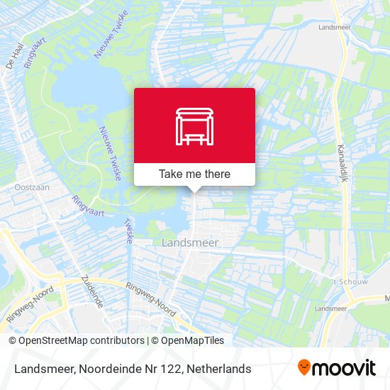 Landsmeer, Noordeinde Nr 122 map