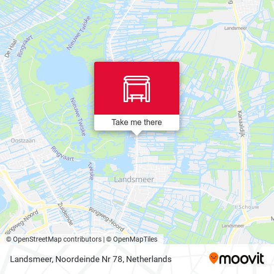 Landsmeer, Noordeinde Nr 78 map