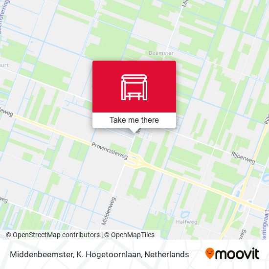 Middenbeemster, K. Hogetoornlaan map