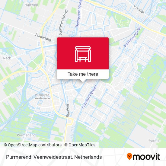 Purmerend, Veenweidestraat Karte