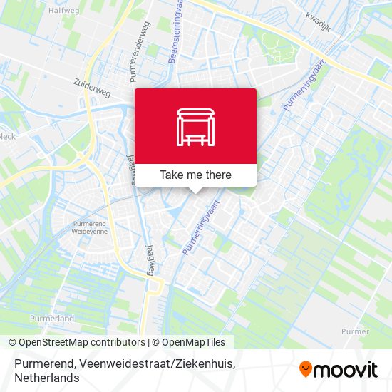 Purmerend, Veenweidestraat / Ziekenhuis Karte