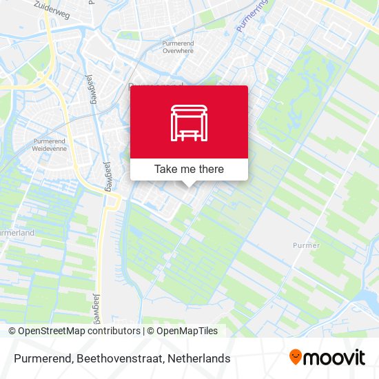 Purmerend, Beethovenstraat Karte