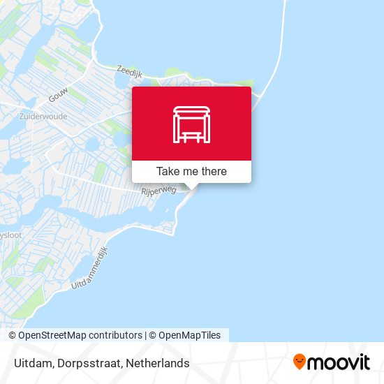 Uitdam, Dorpsstraat map