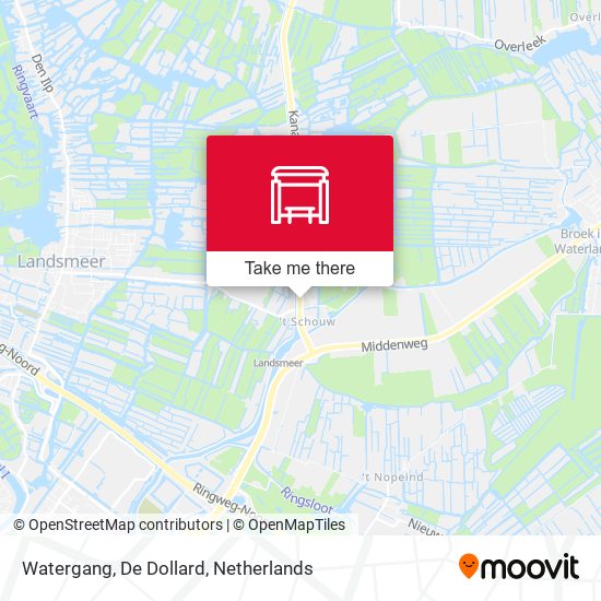 Watergang, De Dollard map
