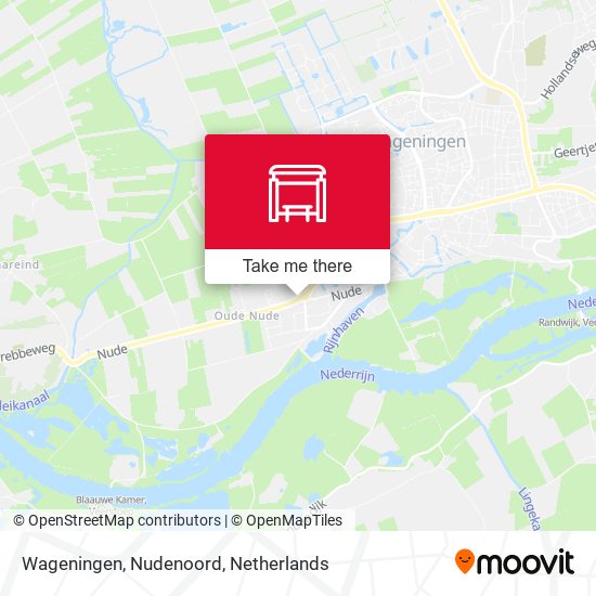 Wageningen, Nudenoord map