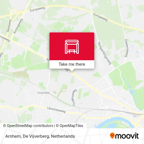 Arnhem, De Vijverberg map