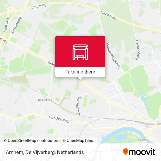 Arnhem, De Vijverberg map