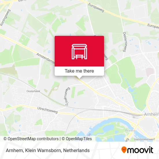 Arnhem, Klein Warnsborn Karte