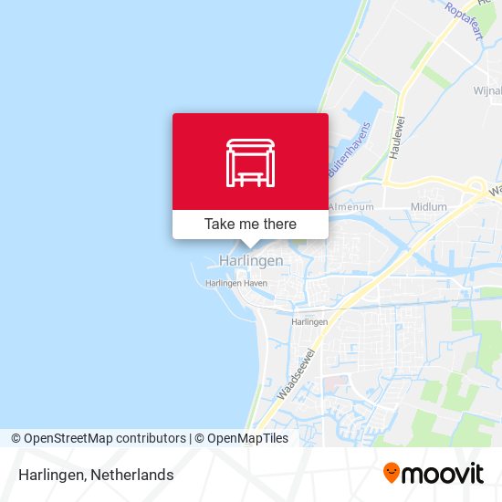 Harlingen Karte