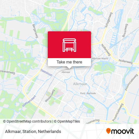 Alkmaar, Station Karte