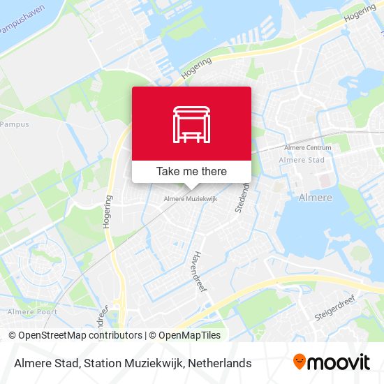 Almere Stad, Station Muziekwijk map