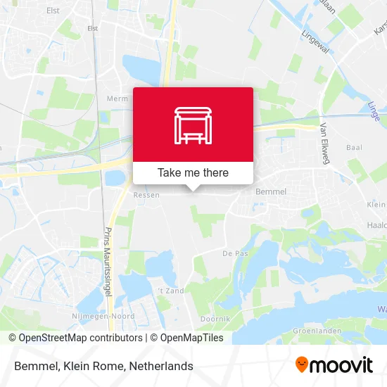 Bemmel, Klein Rome map