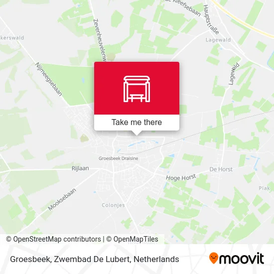 Groesbeek, Zwembad De Lubert Karte