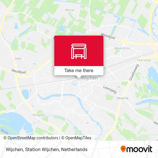 Wijchen, Station Wijchen map