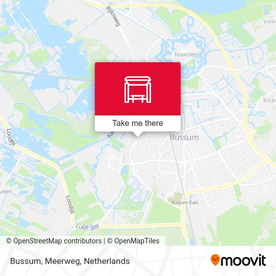 Bussum, Meerweg map