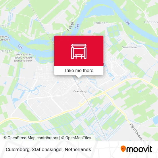 Culemborg, Stationssingel Karte