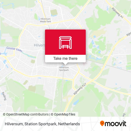 Hilversum, Station Sportpark map