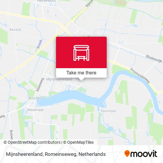 Mijnsheerenland, Romeinseweg map