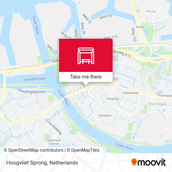 Hoogvliet Sprong map