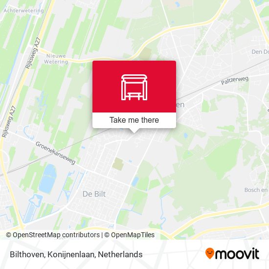 Bilthoven, Konijnenlaan map