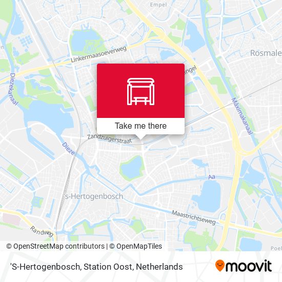 'S-Hertogenbosch, Station Oost map
