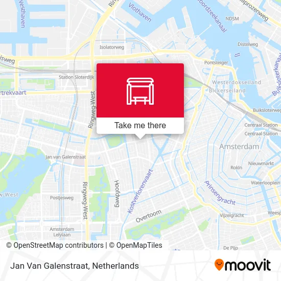 Jan Van Galenstraat map