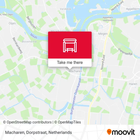 Macharen, Dorpstraat map