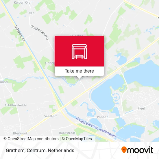 Grathem, Centrum map