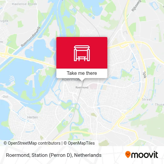 Roermond, Station (Perron D) map