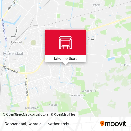 Roosendaal, Koraaldijk map