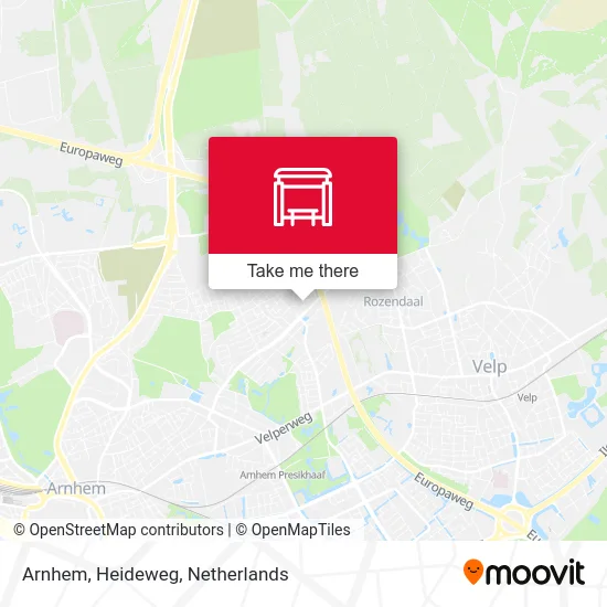 Arnhem, Heideweg map