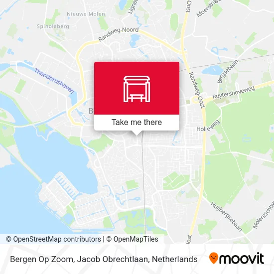 Bergen Op Zoom, Jacob Obrechtlaan map