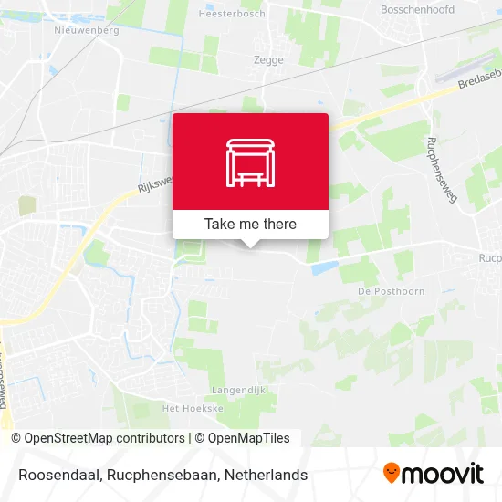 Roosendaal, Rucphensebaan map