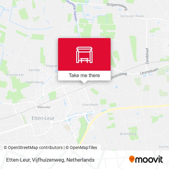 Etten-Leur, Vijfhuizenweg map