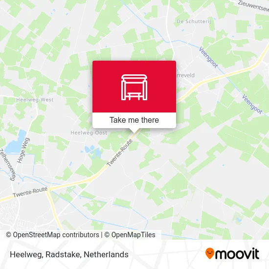 Heelweg, Radstake Karte