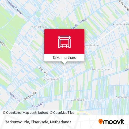 Berkenwoude, Elserkade map