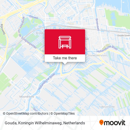 Gouda, Koningin Wilhelminaweg map