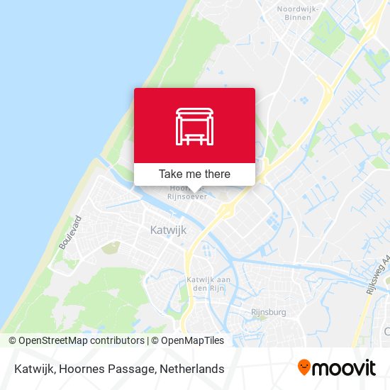 Katwijk, Hoornes Passage Karte