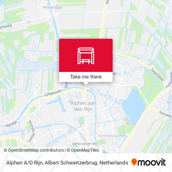 Alphen A / D Rijn, Albert Schweitzerbrug map