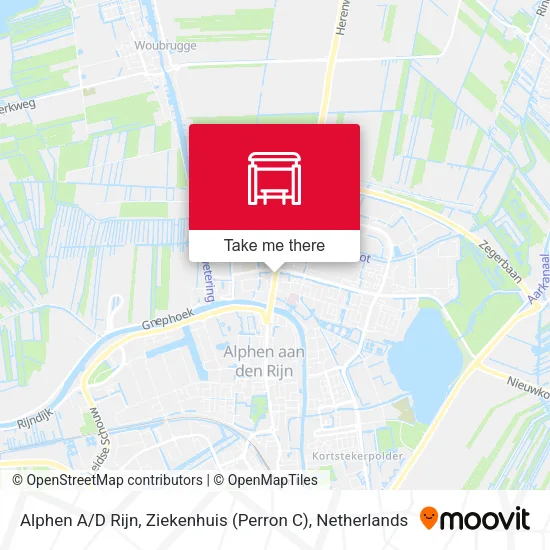 Alphen A / D Rijn, Ziekenhuis (Perron C) map
