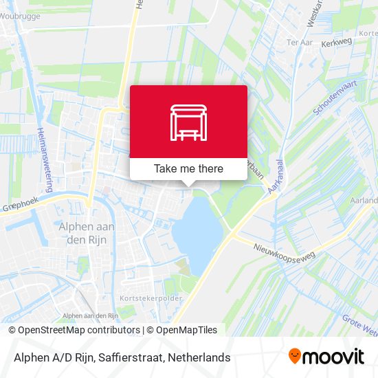 Alphen A/D Rijn, Saffierstraat Karte