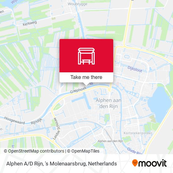 Alphen A / D Rijn, 's Molenaarsbrug map