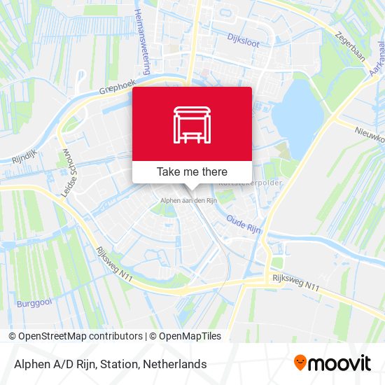 Alphen A/D Rijn, Station map