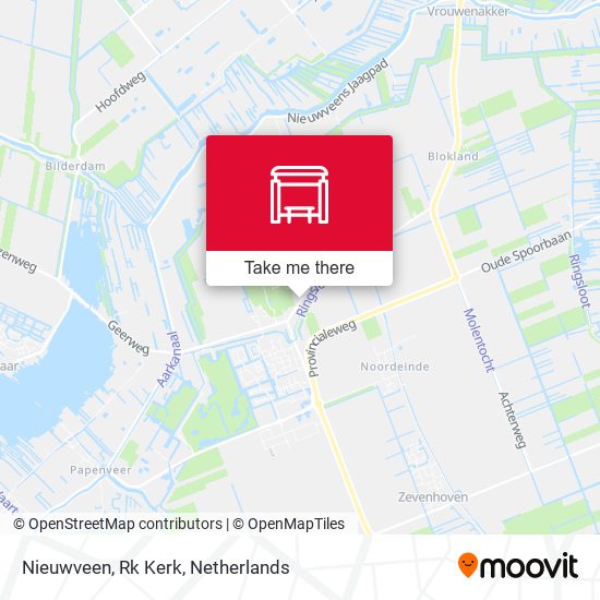 Nieuwveen, Rk Kerk map